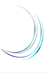 Wall Mural - The sense of technology forms an arc-shaped decorative effect pattern