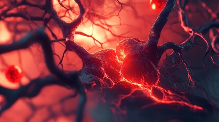 Poster - Breathtaking view of a spectacular volcanic eruption with fiery lava and scorching molten magma flowing through the rugged terrain creating a dramatic and powerful natural phenomenon
