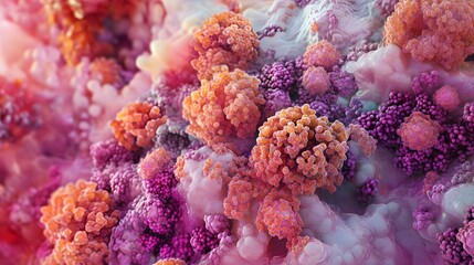 Aufkleber - Captivating abstract textures and patterns created by the intricate structures and growth of natural organic elements like fungus mushrooms and plant life