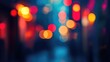 © PimPhoto - Colorful bokeh lights background. Blurred circle shapes. Multicolored blurry lights bokeh defocused abstract background for events.