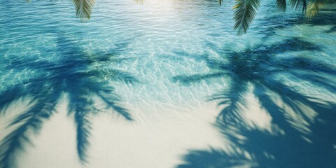 Sticker - Palm Tree Silhouette on Beach