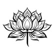 © Rostyslav - Elegant Lotus Flower Tattoo Design with Perfect Symmetry