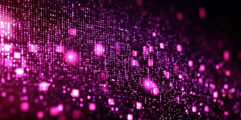 Wall Mural - vibrant purple and pink lights create a dazzling digital display in an abstract background