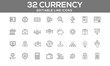 © Uzair - Currency Line Icons Set | Editable Money and Finance Icons for Web and App Design