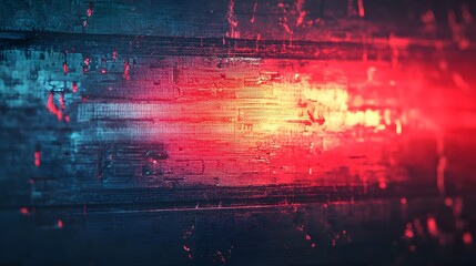 Fototapete - Vibrant Abstract Digital Glitch Explosion in Futuristic Dark Cosmic Background  Colorful and dynamic digital art with particles fractal patterns and distorted digital effects