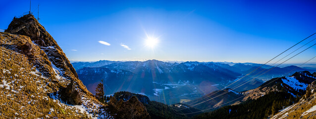 Wall Mural - view at the wendelstein mountain - bavaria