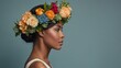 © Igor - a wreath of flowers on a womans head