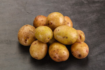 Wall Mural - Raw fresh young baby potato