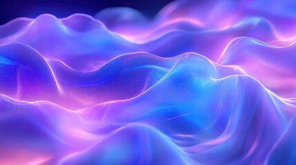 Wall Mural - A futuristic blockchain backdrop with smooth flowing light streams