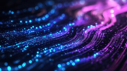 Luxury blockchain wallpaper featuring softly glowing concentric circuit-like patterns
