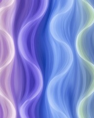 Wall Mural - flowing waves of soft colors in smooth brushstroke style