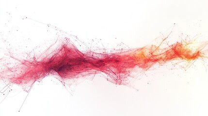Abstract red data stream background
