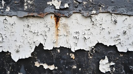Aufkleber - Antique Weathered Concrete Wall with Peeling Paint Texture Abstract Background