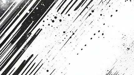 Poster - Dynamic black and white abstract paint splash and ink splatter textured background  Chaotic energetic and expressive graphic design element with fluid wet and blurred effects
