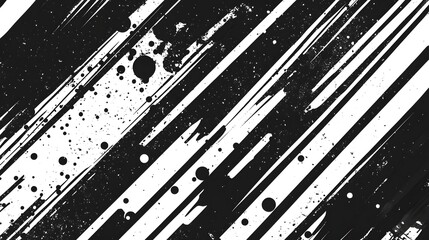 Fototapete - Energetic abstract background with dynamic grunge style ink blots brush strokes and splattered paint creating a vibrant modern and visually striking composition