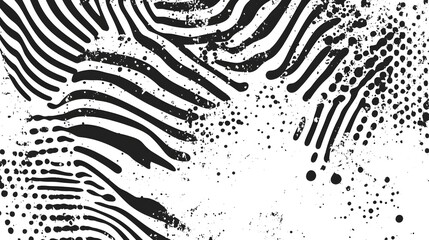 Fototapete - Expressive Abstract Monochrome Textured Wallpaper with Dynamic Linear Geometric Shapes and Patterns  Minimal Contemporary and Visually Striking Design with a Grungy Distressed and Glitch like Effect