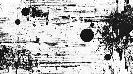 Aufkleber - Grungy monochrome abstract background with distressed vintage inspired textured brush strokes splatters and scratches  Versatile grunge texture suitable for various design media