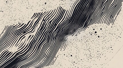 Fototapete - Mesmerizing abstract background with flowing waves dynamic lines and textured elements in a modern minimalist and conceptual design