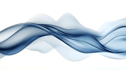 Aufkleber - Mesmerizing Fluid Waves Graceful Curves of Digital in Motion  This abstract image captures the dynamic flowing essence of liquid showcasing the elegance and beauty of digital art  The smooth
