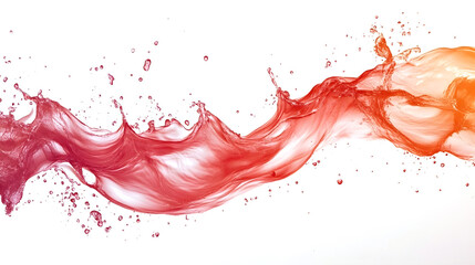 Fototapete - Stunning 3D Fluid Motion and Splash of Vibrant Colorful Abstract Digital Art  Dynamic and Energetic Digital Artwork with Flowing Liquid Shapes Swirls and Bursts of Color