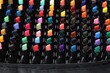 © New Africa - Many colorful markers in bag, closeup. Art supplies