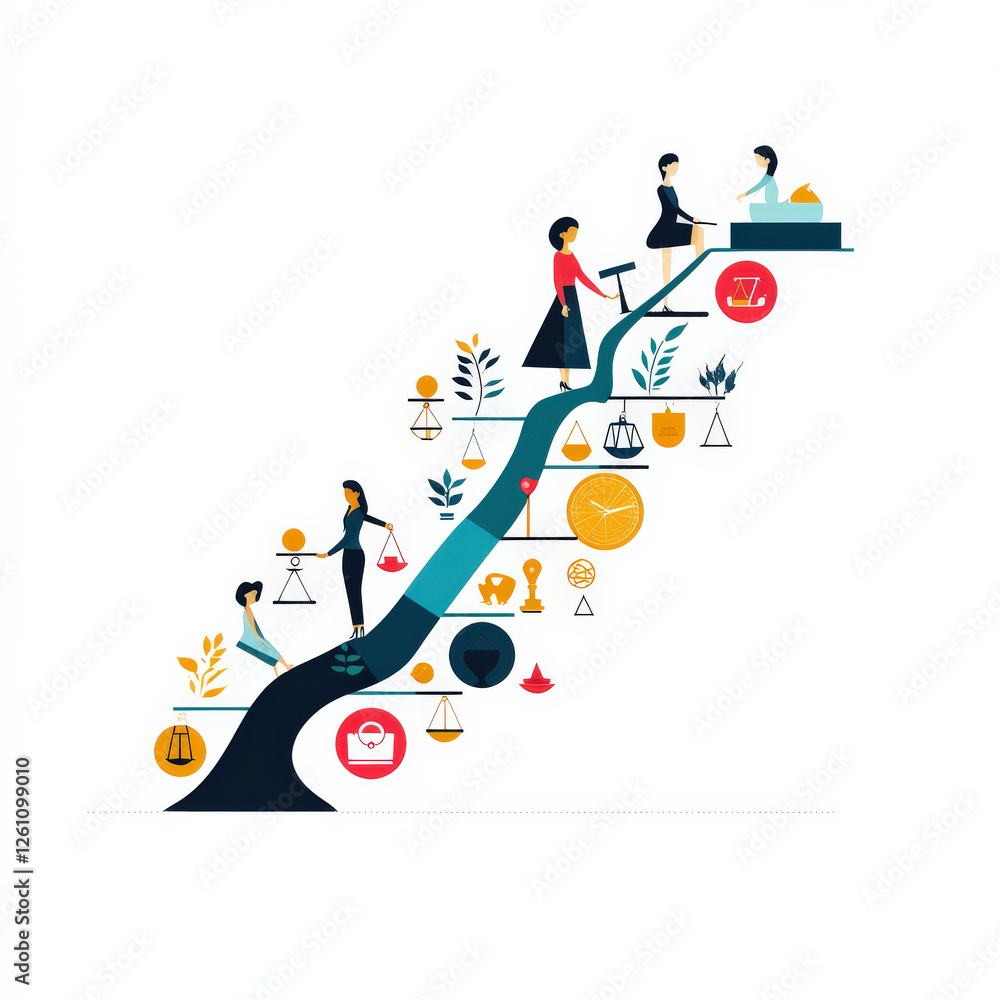 Empowering women through timeline infographic showcasing key milestones ...