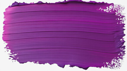 Poster - A vivid purple paint stroke stands out against a clean white background, perfect for creative design and artistic inspiration