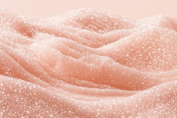 Wall Mural - shimmering fine glitter texture in a peachy-pink palette softly glowing on a smooth background, crea