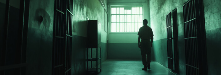 Wall Mural - dangerous prisoners, asylum, cinematic, dramatic lighting
