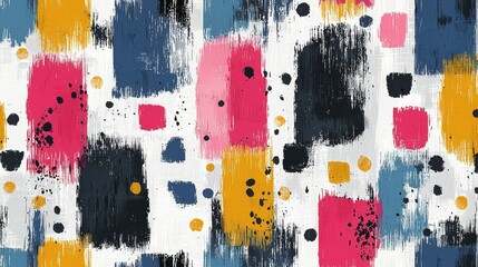 Wall Mural - a colorful abstract painting with lots of different colors