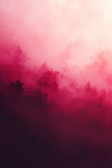 Wall Mural - a blurred gradient transitioning from rich red to soft pink hues, with a subtle noise texture enhanc