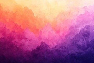 Canvas Print - a gradient background transitioning from vibrant orange to soft pink and purple, creating a colorful