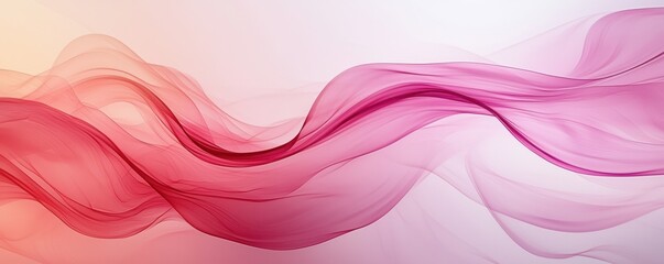 Canvas Print - a minimalist pink abstract background, with soft curves and smooth lines to create an elegant, clean