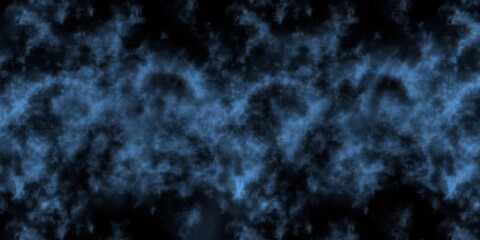 Luminous blue nebula spreading across starry cosmic darkness, representing celestial expansion and astronomical visual exploration