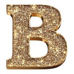 Sticker - Shiny B Glitter Letter - Celebration Foil