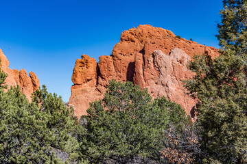 Wall Mural - Garden of the Gods in Colorado Springs Winter of 2025