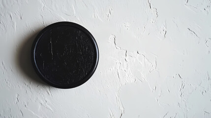 Striking contrast closeup of single black button on white wall emphasizing texture and minimalist design. Shadowborne Paladins. Illustration