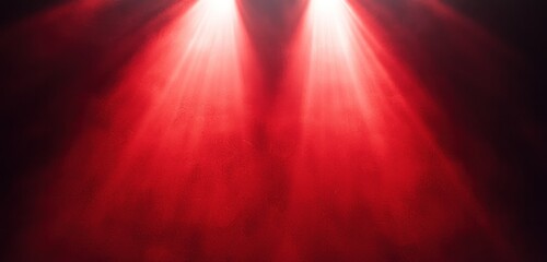 Wall Mural - a striking red background illuminated by a soft spotlight from above, perfect for a dramatic and foc