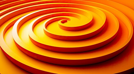 Wall Mural - abstract orange spiral: vibrant geometric background design. perfect for modern and contemporary pro