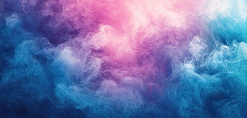 Wall Mural - an abstract blend of blue and pink blur, creating a gradient background perfect for a creative desig