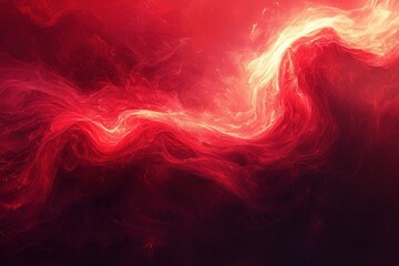 Wall Mural - an abstract grainy red background, glowing with blurred color flow and noise texture effects, perfec