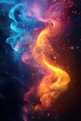 Wall Mural - banner background with vibrant fireworks against a dark backdrop, creating a celebratory and dynamic