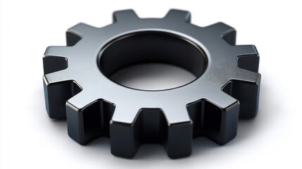 clean gearsettings icon isolated on a transparent background for app development tech tools and syst