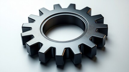 clean gearsettings icon isolated on a transparent background for app development tech tools and syst