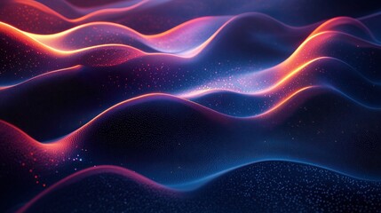 Wall Mural - dark noisy grainy poster background with an abstract glowing shape, ideal for modern header covers o