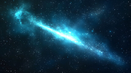 Wall Mural - a stunning, vibrant nebula shines bright against a backdrop of countless stars. celestial swirls of 