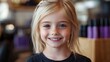 © InfiniteStudio - Smiling child with blonde hair and freckles in a vibrant indoor setting during the daytime