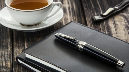 Luxury Pen and Tea: A Moment of Tranquility