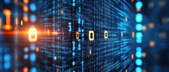 Abstract Digital Data Stream: Cybersecurity and Encryption