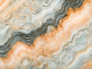 Orange and grey marble texture background